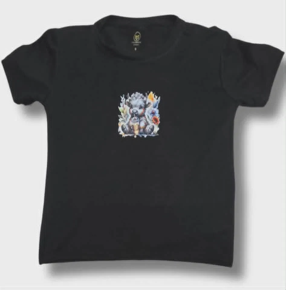 Cute Baby Highland Cow Youth T-Shirt