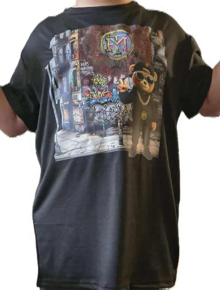 Graffiti Street Bear Youth T-Shirt