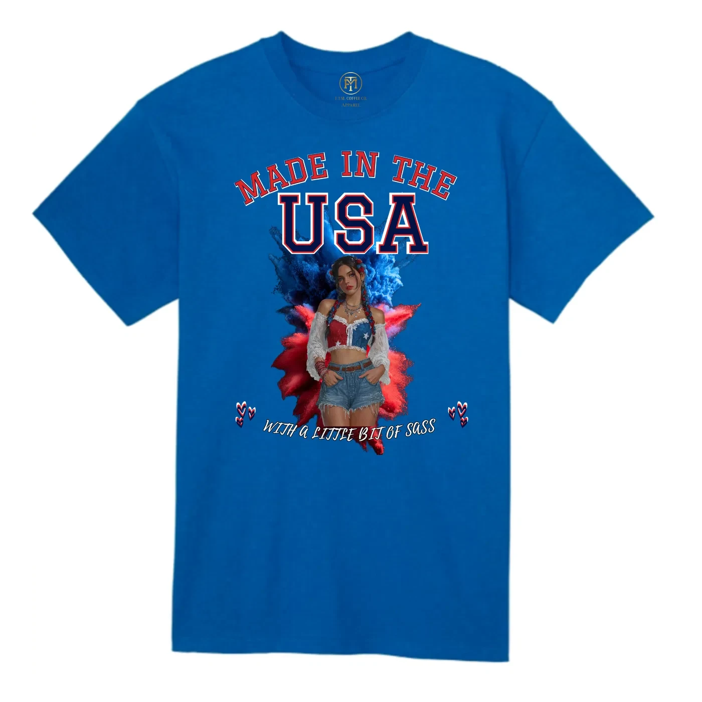 Made in the USA Patriotic Woman T-Shirt – Little Bit of Sass product view 4
