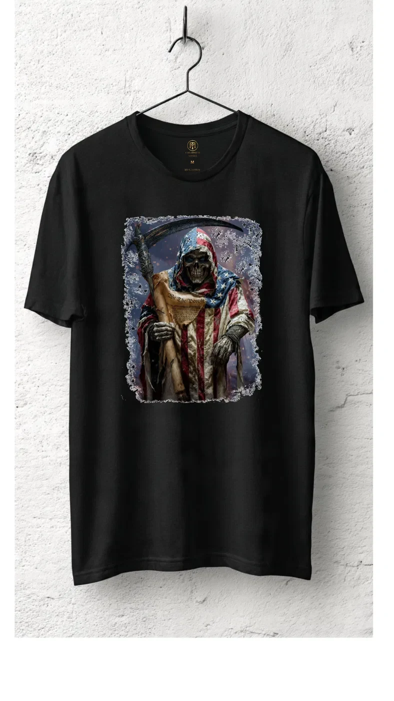 We the People Patriotic Grim Reaper T-Shirt