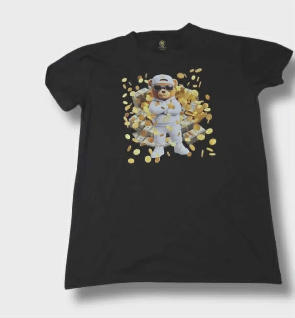 White Suit Money Bear Youth T-Shirt